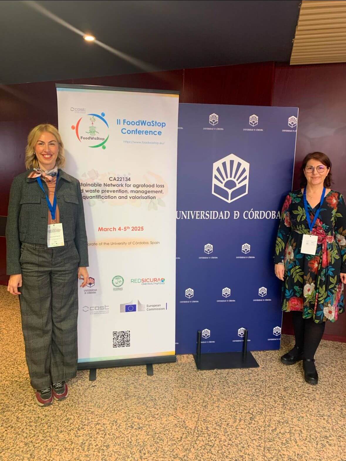 Presentation of the First Results at an International Conference
